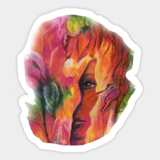 Blending In Cropped Sticker